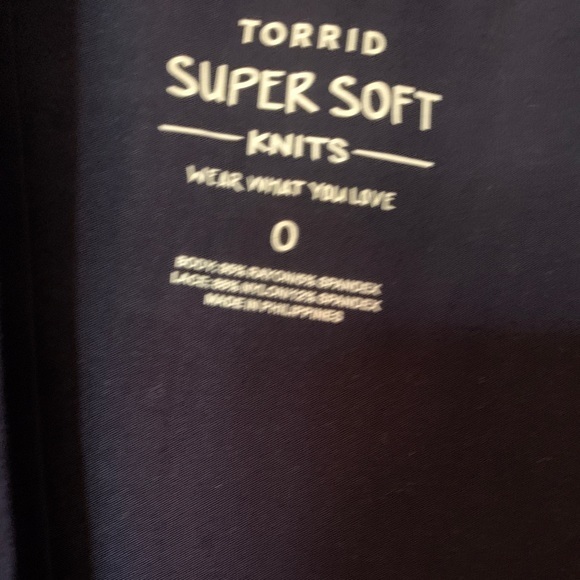 Torrid Supersoft Blue Lace Cardigan Size 0 - Picture 3 of 8